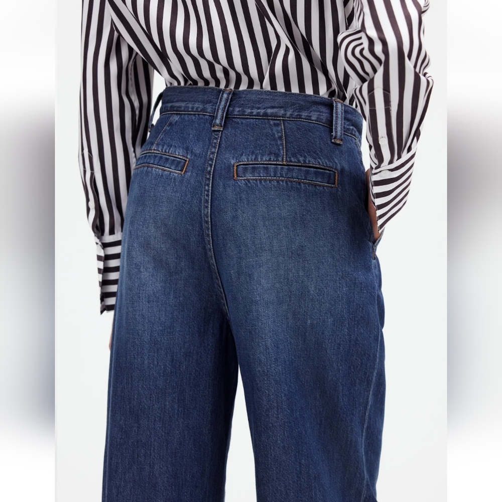 THE HARLOW WIDE-LEG JEAN IN FIELDALE WASH: AIRY DENIM EDITION - Picture 4 of 7